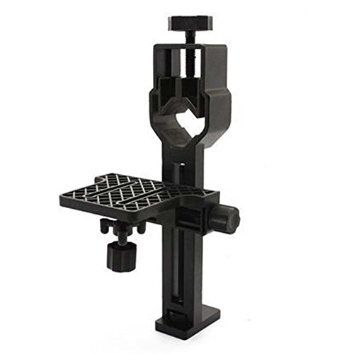 Xpccj Adaptateur photo pour appareil photo numérique compact, télescope universel en métal pour astrophotographie et digiscopie (noir)