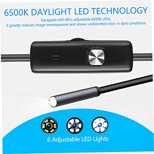Boroscopio impermeable de 5,5 mm con iluminación LED ajustable 7