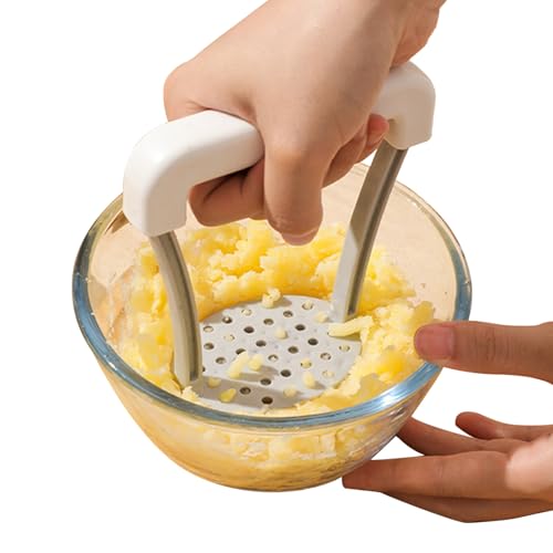 Spremipatate - 12 x 8 x 13 cm Utensile da cucina manuale in PP per uso alimentare durevole | per alimenti per bambini, purea di verdure, succo di aglio, purè di patate, c
