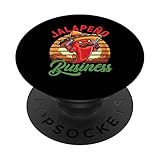 Funny Jalapeno Business | Party | Joke Humor PopSockets Swappable PopGrip