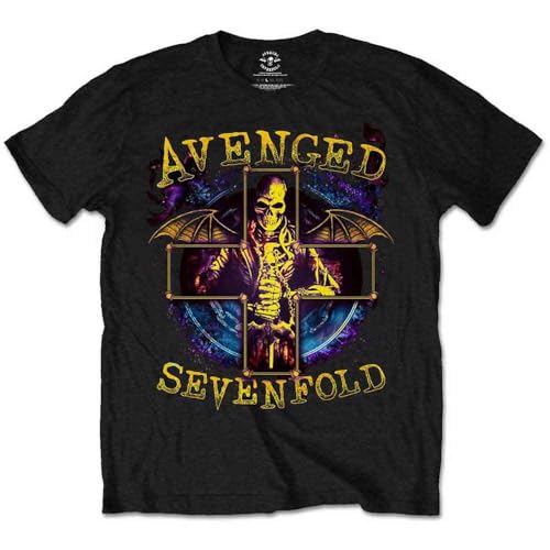 T-Shirt Avenged Sevenfold Stellar Homme Noir XXL Idéal pour Concerts et Festivals