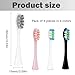 GTHUNDER Electric Rreplacement Toothbrush Heads Suitable for Oclean.with Hygienic Caps,Vacuum-Packed.Fits Adapted for All Oclean Models x pro Elite, X, X Pro,Flow,F1,Air 2-4Pcs(Pink)