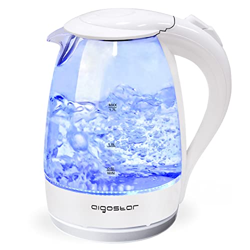Clear Glass Kettles That Features LED Illuminated Display Eyes