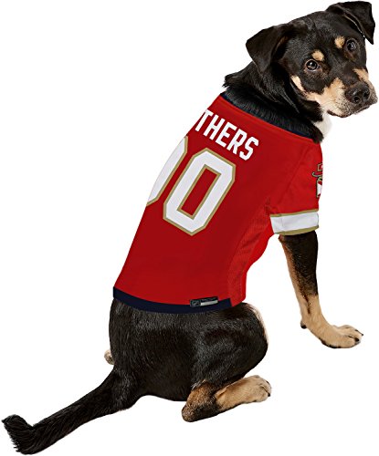 Image of Pets First NHL Florida Panthers Jersey for Dogs & Cats, Large. - Let Your Pet be a Real NHL Fan!, multicolor, 1 Count