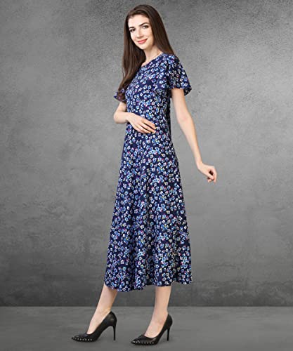 Image of QIQI Women's Crepe A-Line Maxi Casual Dress