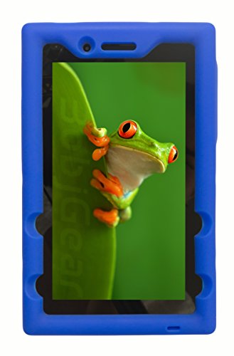 Bobj Rugged Case for Lenovo Tab 3 Essential TB3-710F TB3-710I (NOT for Tab 7 Essential TB-7304F or Any Other Lenovo Model) - BobjGear - Venting - Sound Amplification - Kid Friendly (Bafish Blue)