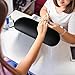 Frayot Foldable Nail Arm Rest - Soft Leather Cushion for Manicure Table Desk, Comfortable Hand Rest for Nail Care (Black, Large)