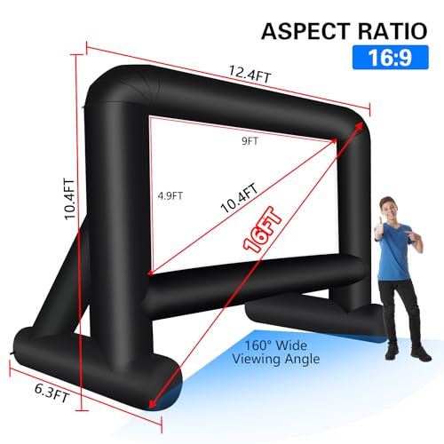 Gzkyylegs 16FT 16 Feet Inflatable Movie Screen Outdoor thumb #4