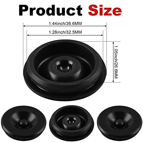 Trailer Bearing Dust Cap 2.44 In Trailer Axle Dust Cap With 8 Rubber Plugs Heavy Duty Grease Covers Bolt Metal Trailer Hub Dust Caps Replacement For Most 5200-6000Lbs Trailer Dexter Trailer Camper Rv… #TOP3