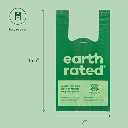 Earth Rated Dog Poop Bags With Handles, New Look, Easy Tie And Guaranteed Leakproof, Unscented, 120 Handle Bags #TOP5