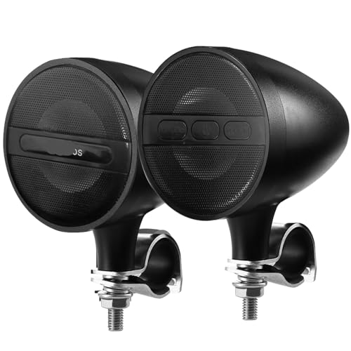 Parlante para motocicleta con diseño para vehículos 12V negro