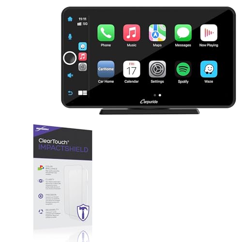 BoxWave Screen Protector Compatible With Carpuride W706 (7 in) - ClearTouch ImpactShield (2-Pack), Impenetrable Screen Protector Flexible Film
