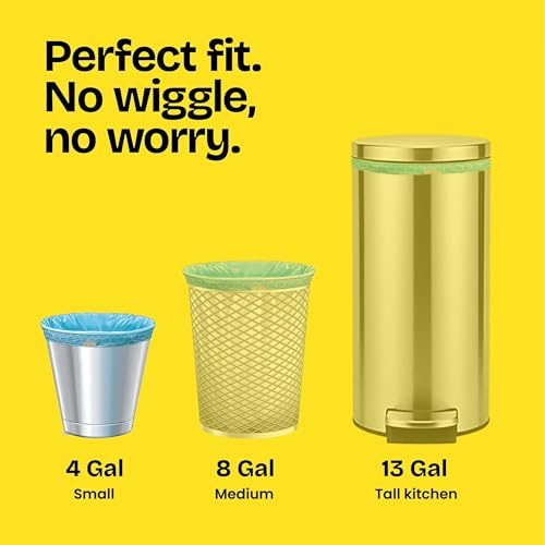 Image of Glad Odorshield Small Drawstring Trash Bags, 4 Gal, Febreze Beachside Breeze, 34 Ct, Pack May Vary