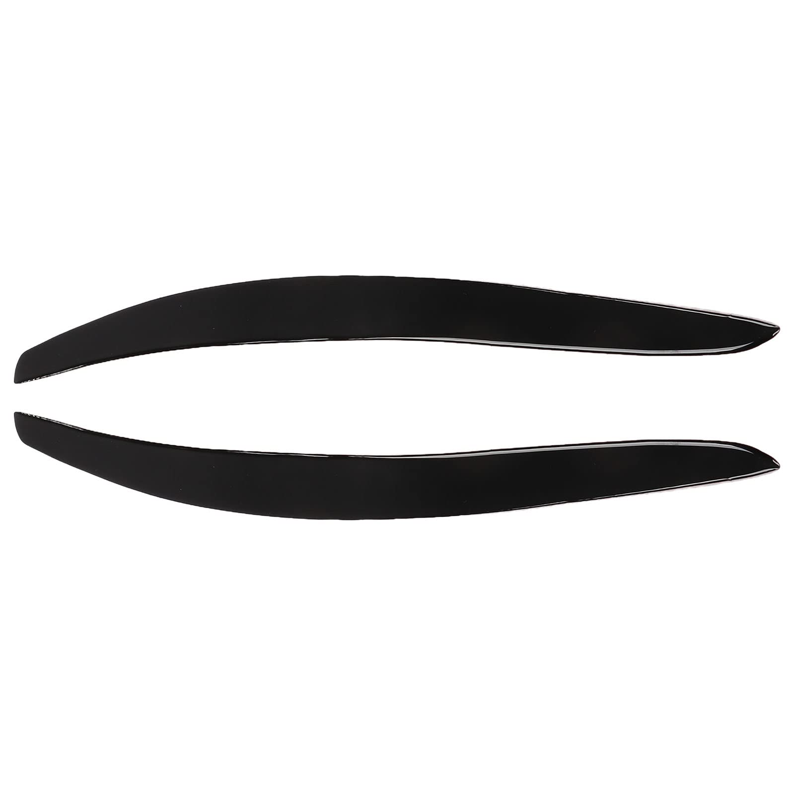 KIMISS Cejas de Faros de 2 Piezas, párpados de Faros, Adornos Negros Brillantes, para 3 Piezas Coupé e92 2006-2012