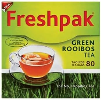 Freshpak Green Rooibos Tea 80 Tea Bags (Pack of 6)