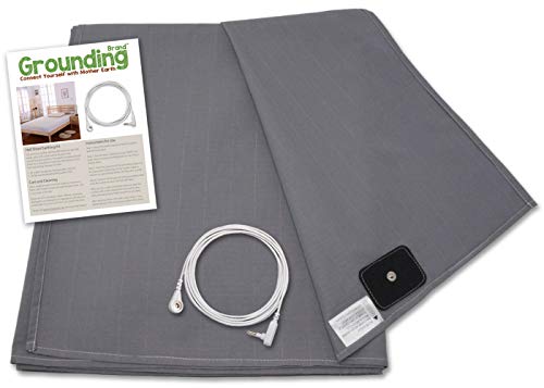 Grounding Brand Flat Full Size Sheet with Earth Connection Cable, 400TC Conductive Mat