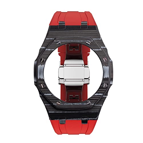 Mod kit GA2110 boîtier carbone anti-choc et bracelet caoutchouc pour rénover une montre