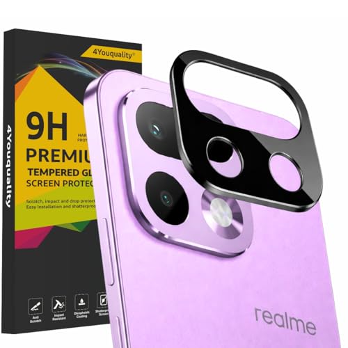 Image of 4youquality Back Camera Lens Protector Compatible with Realme 16 Pro (1 Pack) | 9H Tempered Glass Camera Guard | Military-Grade Protection | Ultra Clear HD | Bubble-Free Easy Installation | Case Friendly Design