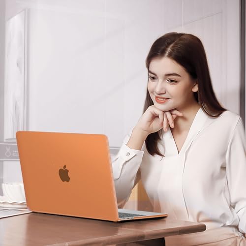 Image of MOSISO Compatible with MacBook Air 13 inch Case M5 2026 M4 M3 M2 2025-2022 A3449 A3240 A3113 A2681, 4 in 1 Kit Matte Hard Shell for MacBook Air 13.6 Case, Anti-Fingerprints&Ultra-Thin, Cosmic Orange