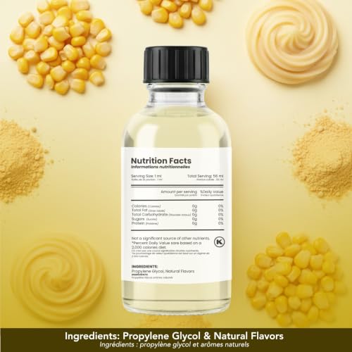Image of Dolce Flav Natural Sweet Corn Extract | 2 Oz. | Baking Flavor Concentrate for Cornbread, Puddings & Smoothies, Included Measured Dropper
