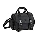 Amazon Basics Schultertasche für SLR-Kamera und Zubehör, Groß, Verstellbarer Gurt, Wasserdicht, Stoßfest, Einfarbig, Gepolstert - Schwarz/Orange