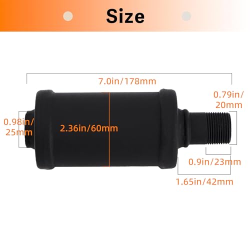Image of Upgraded Exhaust Muffler Silencer for Predator 196cc 212cc 301cc 420cc Coleman CT200u Trail 200 BT200x CT100u CC100x Go Kart Mini Bike Massimo Baja MB200 KT196 GX160 GX200 Clone 6.5 HP Engine