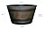 Classic Home and Garden Whiskey Plastic Resin Flower Pot Barrel Planter, Walnut Brown, 20.5" (Pack of 2)