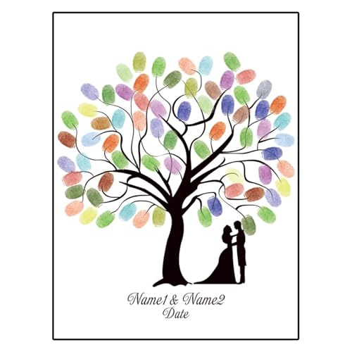 Arbre à empreinte de bricolage pour animation de fête créative - 2