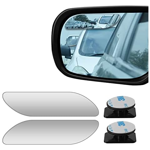 2 pcs Blind Spot Mirrors, HD Glass Convex 360° Wide Angle Side Rear View Mirror with ABS Housing for Cars SUV and Trucks Cover