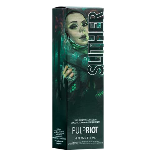 Pulp Riot - Slither Semi-Permanent Color Green, 4 Fl Oz (Pack of 1)