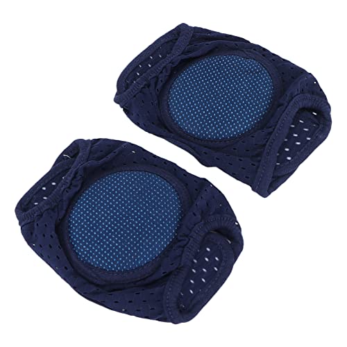 Dioche Baby Knee Pads, Baby Knee Protectors, Baby Crawling Pads Soft Cotton Elastic Unisex Prevent Slip Infant Knee Cover (navy blue)4