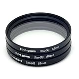 52mm Star-Effect Cross Filter Starburst Twinkle Effect Tiffen Filters 4 6 8 Point Set for Canon Nikon
