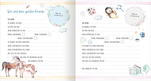 Meine ersten Freunde – Fahrzeuge (Aquarell-Optik): Freundebuch für Kita, Krippe, Kindergarten | für Jungen und Mädchen ab 2 Jahren