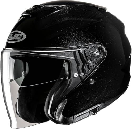 Casco HJC i31 moto jet negro metálico L que elimina el calor urbano