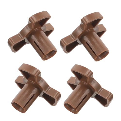 iplusmile 4 piezas Soporte para Microondas de Plástico de Acoplador y Rodillos para Plato Giratorio Repuesto para Horno Microondas con Instalación Sencilla y Estructura Estable