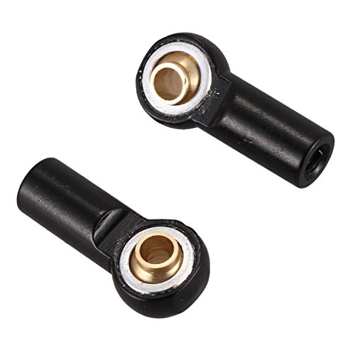 Hztuang 8Pcs Tige Barre de Liaison Articulée À Rotule M3 Tête Sphérique Scellés Embout de Biellette de Direction pour 1/10 Rc Camion Voiture Camion Noir – vue 3
