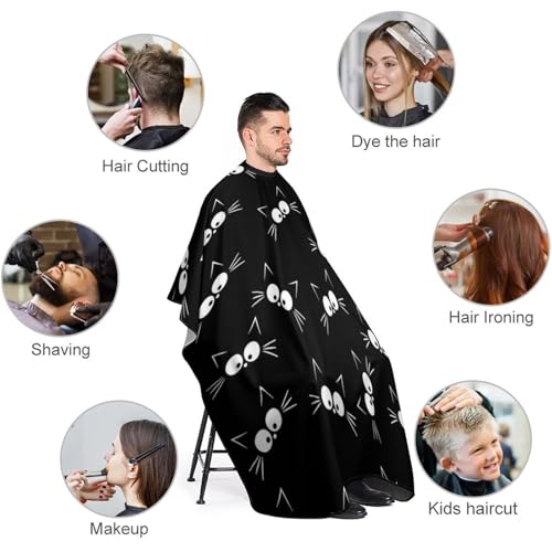 Cape de salon de coiffure chat noir pour sublimer vos coupes - 4