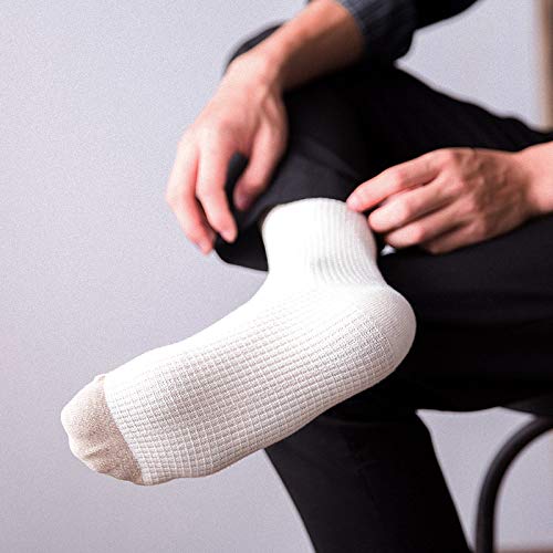 Ait Fish Men's 100% Cotton Knitted Socks Dress And Casual & Mens All-Season Crew Socks Pack Of 5 #TOP2