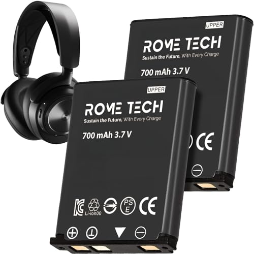 Rome Tech NP-45 3.7V Li-ion Battery Replacement for SteelSeries Arctis Nova Pro Wireless Headset for Xbox and PlayStation 700mAh 1-Pack