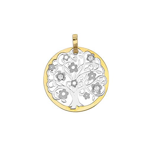 Pendentif Arbre de Vie Or 375 bicolore 396199 le cadeau idéal chargé de sens