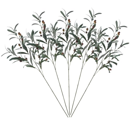 Fausses branches d'olivier de 30'' style méditerranéen pour bureau - 5