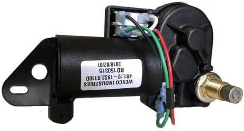 Wexco Wiper Motor, 4R2.24-19S2.R110D, Two and a half inch (2.5") shaft, 24V With Two-Speed Switch Installed