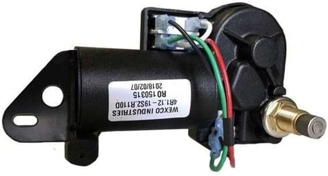 Wexco Wiper Motor, 4R2.24-19S2.R110D, Two and a half inch 2.5" shaft, 24V With Two-Speed Switch Installed