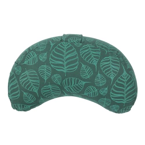 Coussin de méditation sarrasin Bodhi Yogi Maharaja avec housse amovible en coton à motif