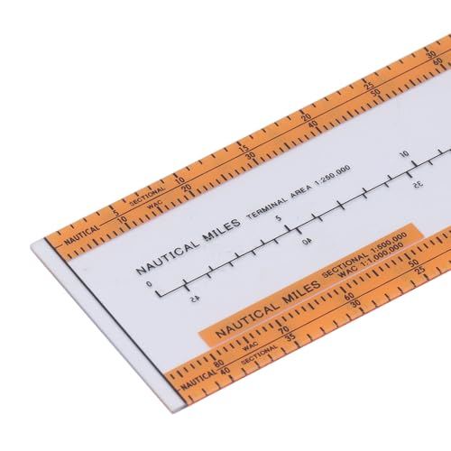 Computadora de vuelo plástica con regleta giratoria naranja miniatura 7