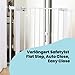Safety 1st Easy Close Metal 7cm Gittererweiterung, kein Bohren, leicht montierbare Erweiterung zu Türschutzgitter, Erweiterung für Treppenschutzgitter ohne Bohren für Babygitter, Weiß