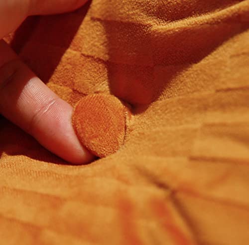 Shxime Large Triangular Headboard Triangular Reading Bed Rest Pillow Daybed Backrest Support Cushion (Orange, 39"X8"X20") #TOP3