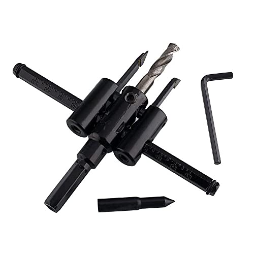 Set de Brocas Ajustables Para Corte de Círculo 30mm-120mm miniatura 3