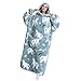 JOREAY Lange Hoodie Decke mit Ärmeln für Damen Herren, Kuschelig Deckenpullover, XXL Übergroße Deckenhoodie Kuschelhoodie
