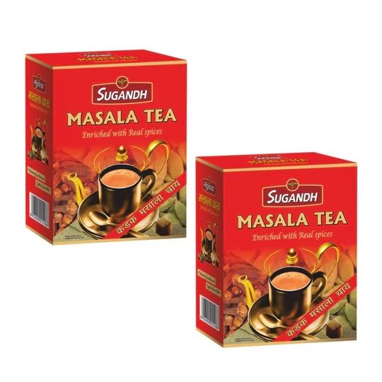 Sugandh Masala Tea with 100% Natural Ingrediants, made with Real Spices (500g Box, Pack of 2) (B0C6TYPJSN) Amazon Price History, Amazon Price Tracker